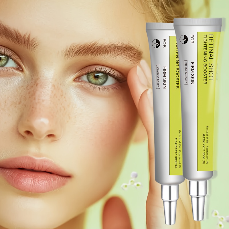 3 komada Vitamin A Retinal Učvršćujuća Injekcijska Krema za Oči | Smanjuje Fine Linije, Podiže Bore, Poboljšava Elastičnost, Glatka Tekstura, Sjaj | Visokokvalitetna Formula, Esencija Krema za Izdvajanje Očiju, Izdvajajuća Šminka