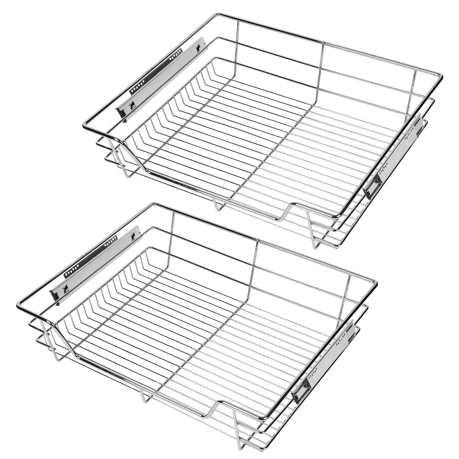 2pcs Set Of 60 Cm Extendable Drawers: Kitchen Drawers, Cabinet Drawers, Kitchen Cabinet Drawer Conversion Kits, Metal Kitchen Drawers, Built-in Sink Cabinet Drawers, Pull-out Cabinet Drawers