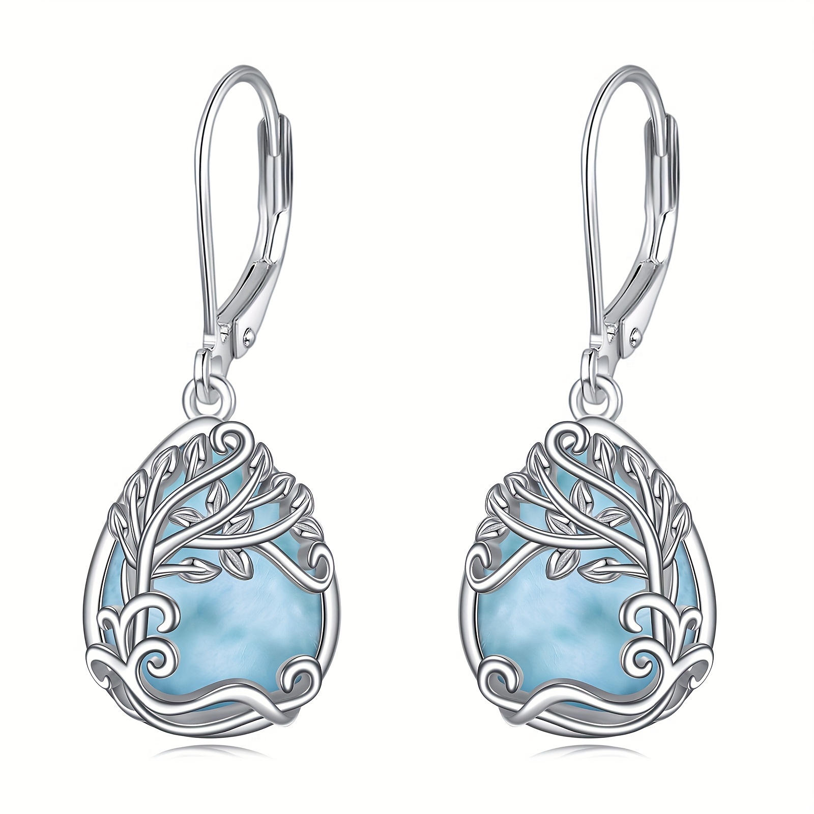 925 sterling silver   dangle earrings   teardrop tree of   earrings jewelry gifts for women Product details 1