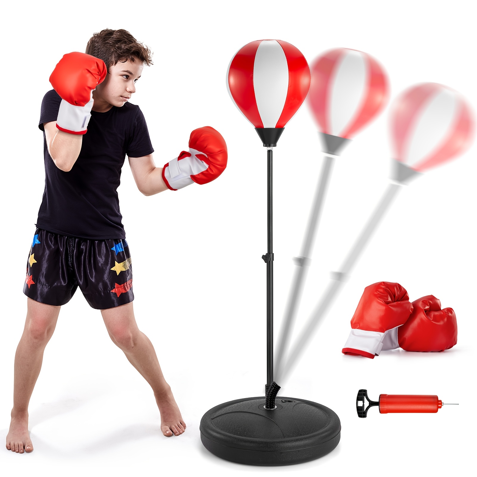 

Punching Bag Toys Sets For Kids Boys 3-5 3-8 8-12, Boxing Bag Game Toys Sets For -5 5 8-12, Toys Gifts For 3 4 Year Old Boys, Adjustable Punching Bag Stand For Boys Kids