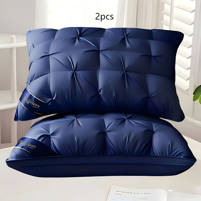 TEMU 1/2pcs Oreillers de haute qualité, Oreillers de luxe de qualité hôtelière étoiles, Soutien de la nuque pour un sommeil , Noyau d'oreiller non
