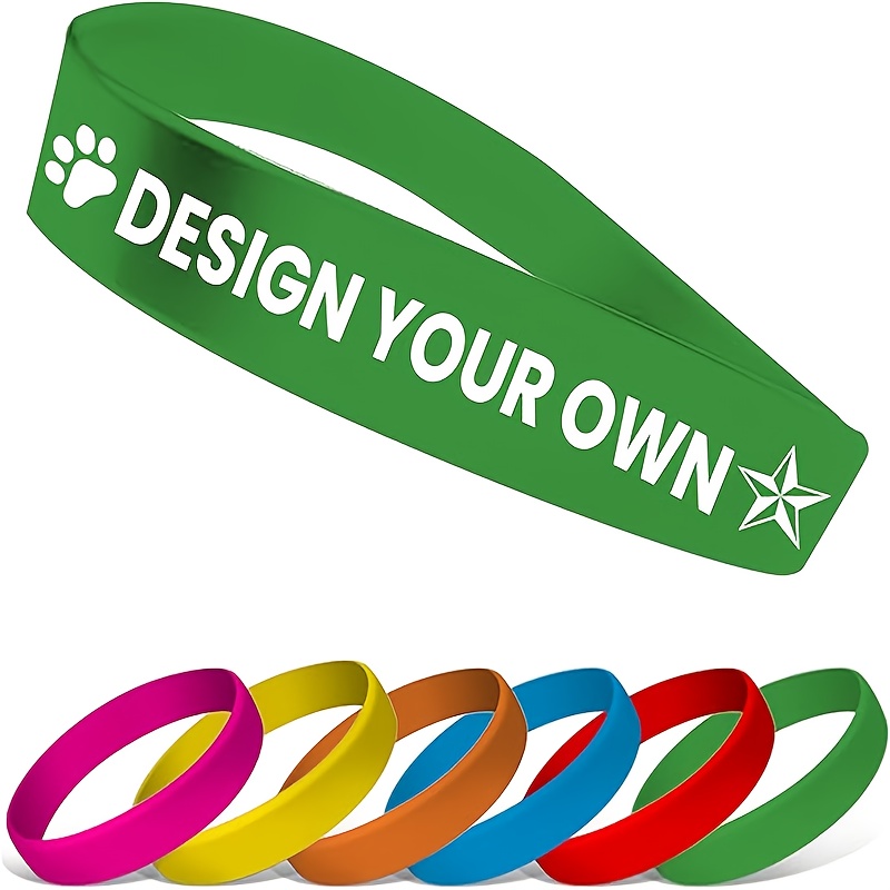 79pcs Customizable Silicone Bracelets with Heart Design