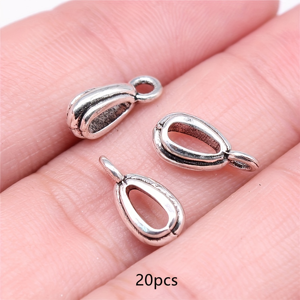 20pcs Antique Silvery Charm Connectors, Tee Connector Clasps, Bracelet Necklace Pendant Connector Clasps, Accessories, 4x13mm