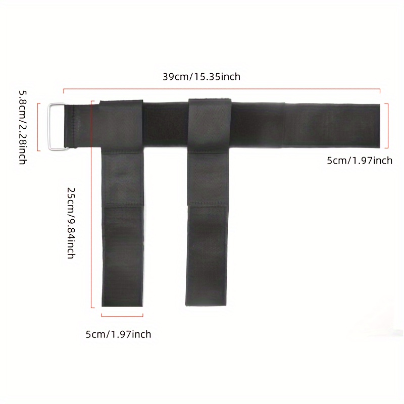 2PCS Durable Dumbbell Foot Straps with Tibialis Trainer, Ankle Weight Lifting Attachment for Strength Training and Fitness