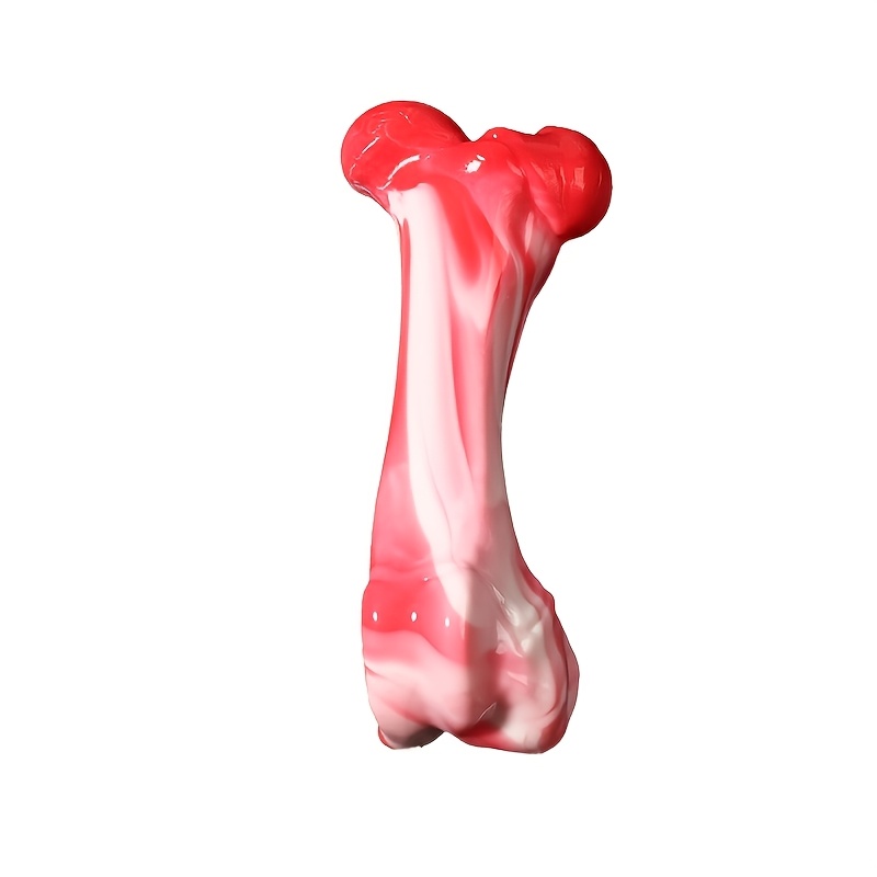 TEMU Durable Dog Chew Toy For Aggressive Chewers, Non-toxic Natural Rubber Bone For Teeth Cleaning, Interactive Play For Small To Large Dogs, No Battery Required