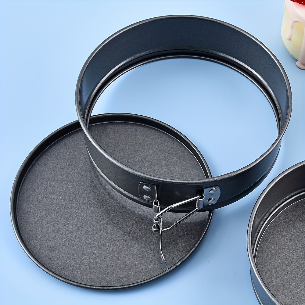 

3pcs Pan Set - , Removable Bottom, For Halloween, Christmas & - 4.7''/5.5''/6.3'' Round Steel Pans - , For And Restaurant Use