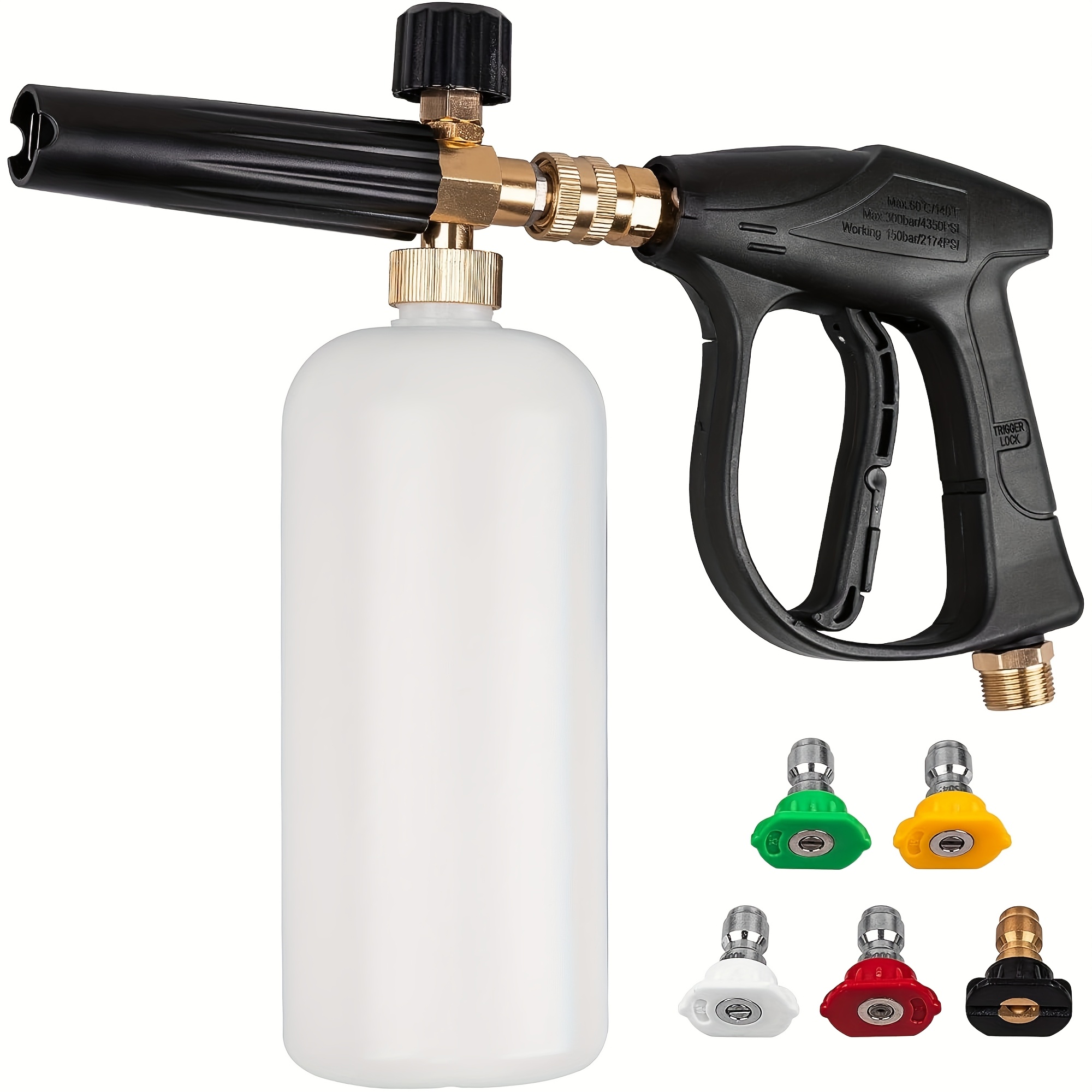 

High-pressure Aluminum Foam Sprayer With Stainless Steel Nozzle - Multi-functional Car Wash Kit For Home Use, Foam , Set