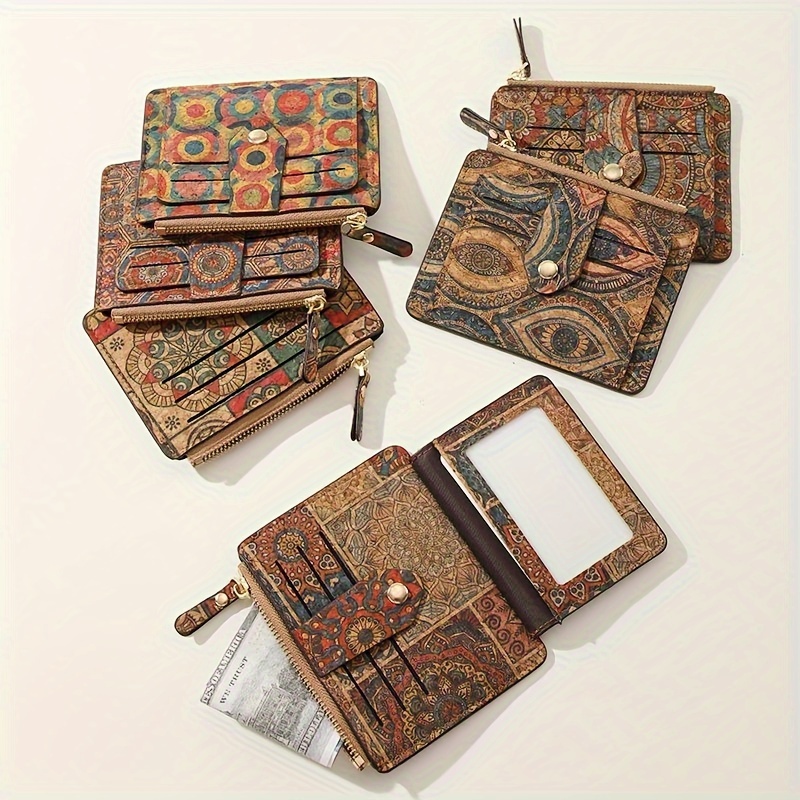 

Women's Vintage-inspired Wallet, Exquisite Multi-card Holder, Ultra-thin & Lightweight, Coin Purse, Retro Style