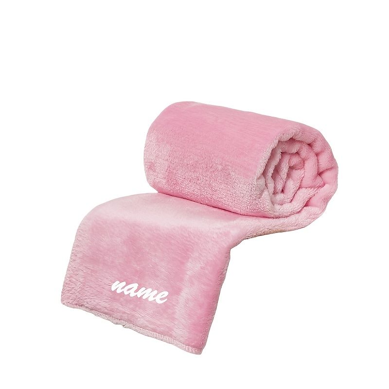Custom Embroidered Name Pet Blanket in Multiple Colors