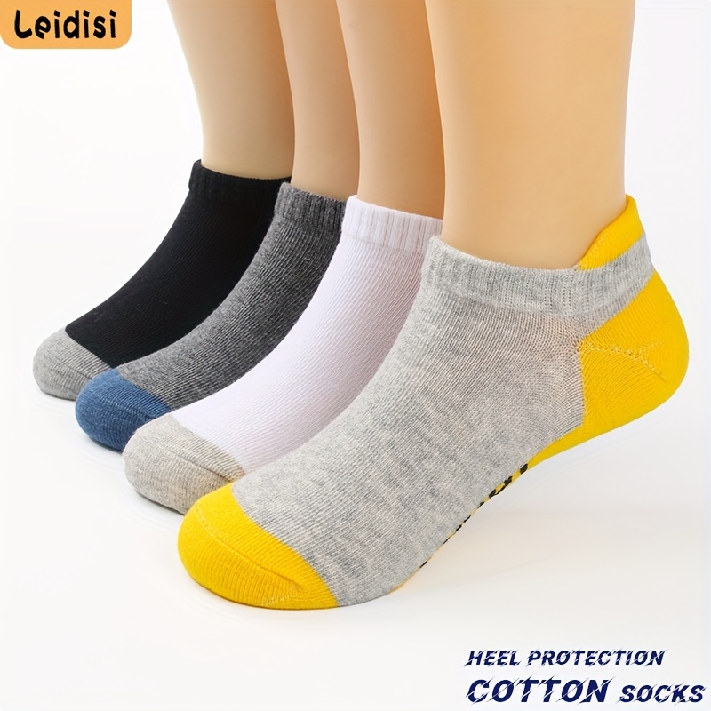 

6/12 Pairs Of Teenager's Low-cut Socks, Anti Odor & Sweat Absorption Breathable Cotton Blend Socks For Outdoor Wearing, Spring And Summer