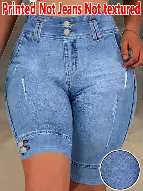 printed leggings not denim fabric printed legging not denim fabric not textured new womens 5 point leggings imitation denim printed tights