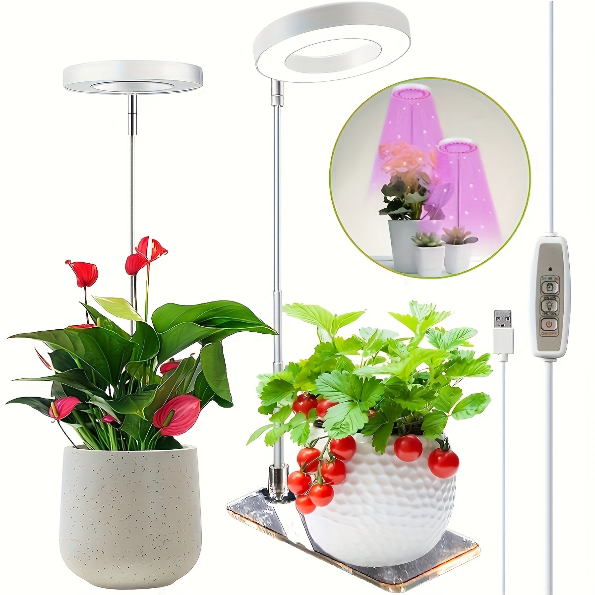 Plant Grow Light Full Spectrum Led Grow Lights For Indoor - Temu