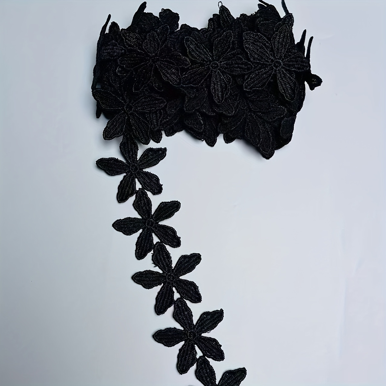 TEMU Suministros de decoración de ropa para de falda, sombrero y vestido de de flor de , cortina, sofá, encaje, material de tela acanalada soluble en