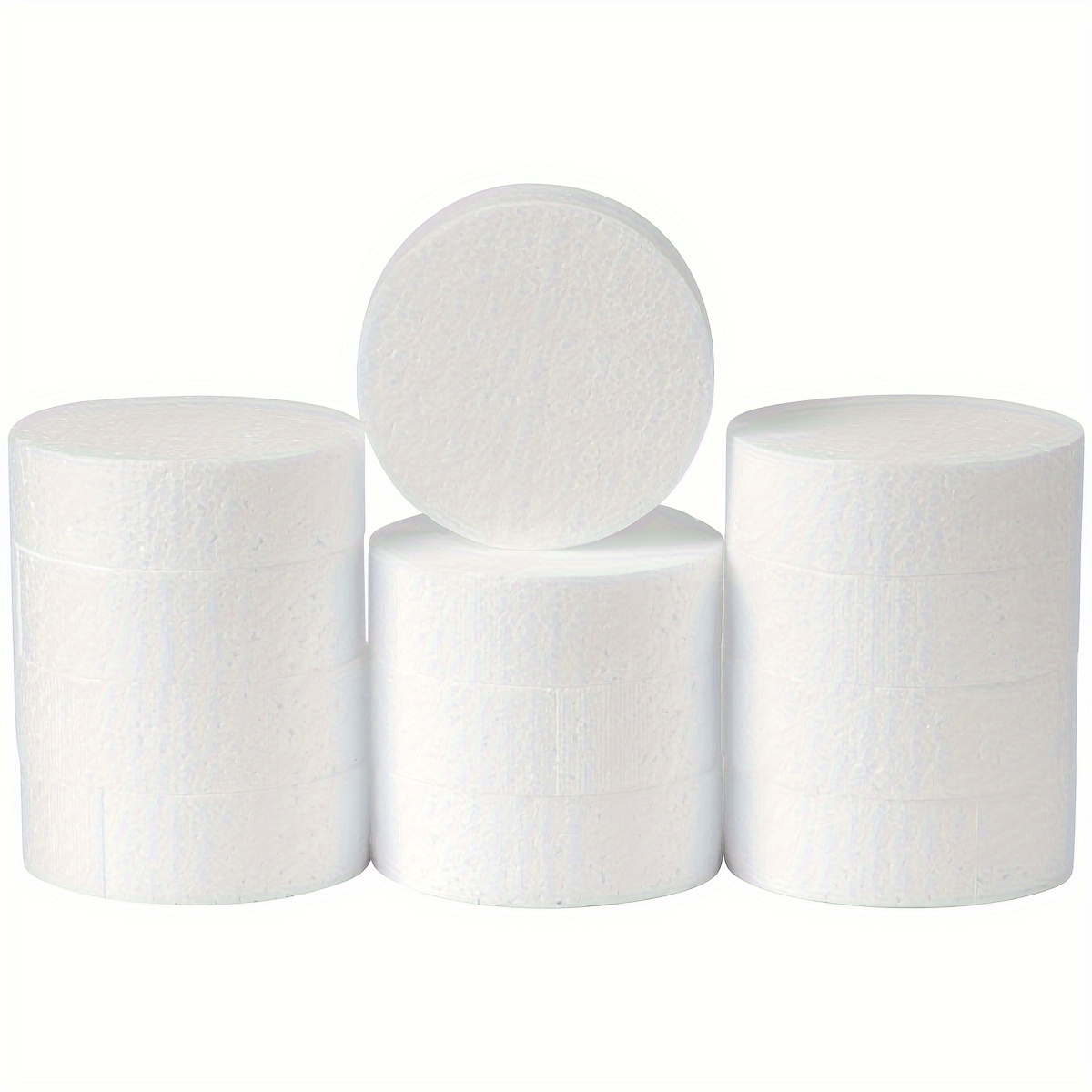 

[ ] 7.5cm Foam 12/24pcs, Round Polystyrene For Art And Craft Supplies, Diy Projects