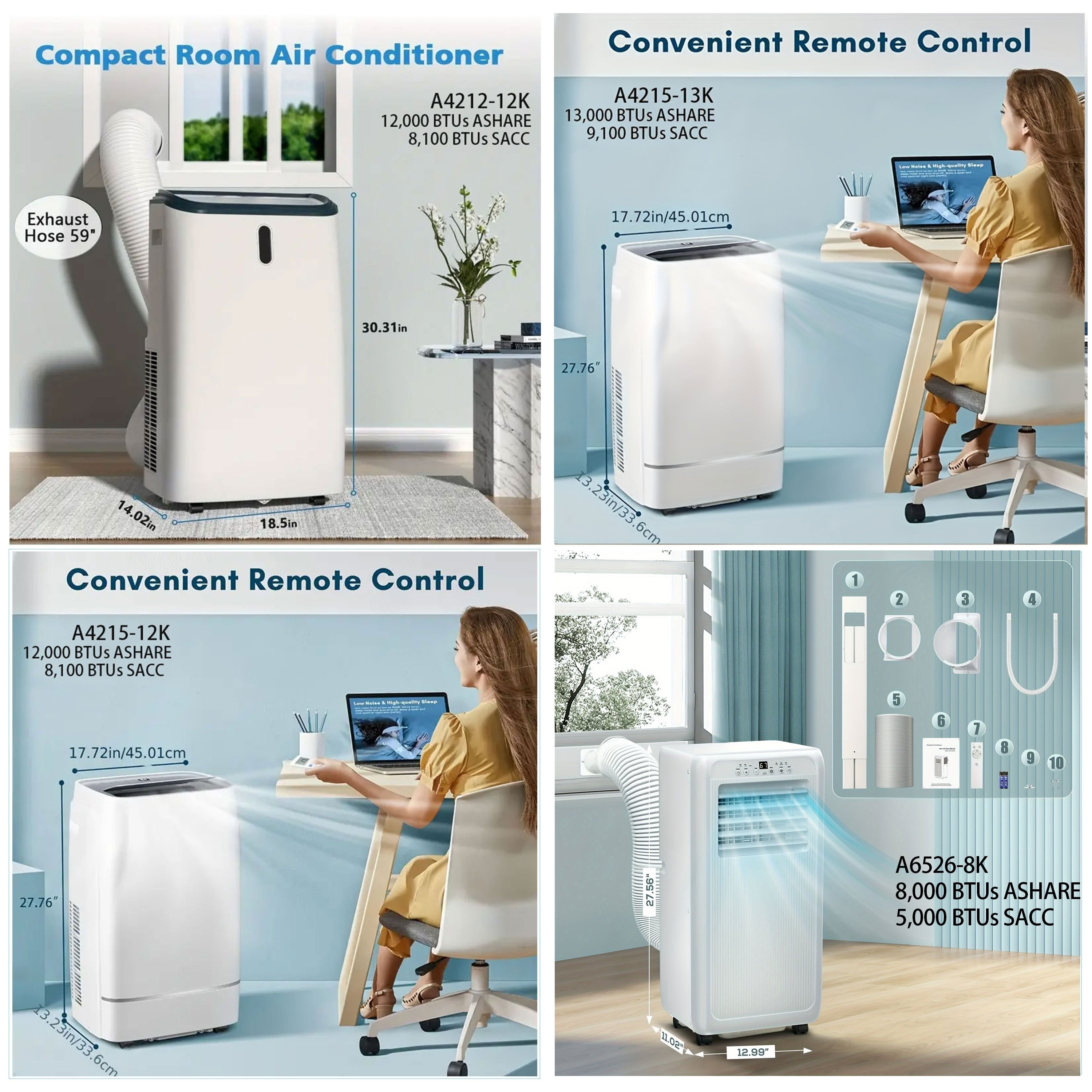 ac for 800 sq ft