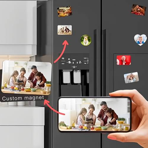 aanpasbare koelkastmagneet, geschikt voor thuiskeuken en restaurant, gepersonaliseerde fotodisplay voor bruiloften, verjaardagsfeestjes en belangrijke evenementen, of als cadeau en huisdecoratie. deze decoratieve magneten kunnen ook huizen en kantoren versieren.
