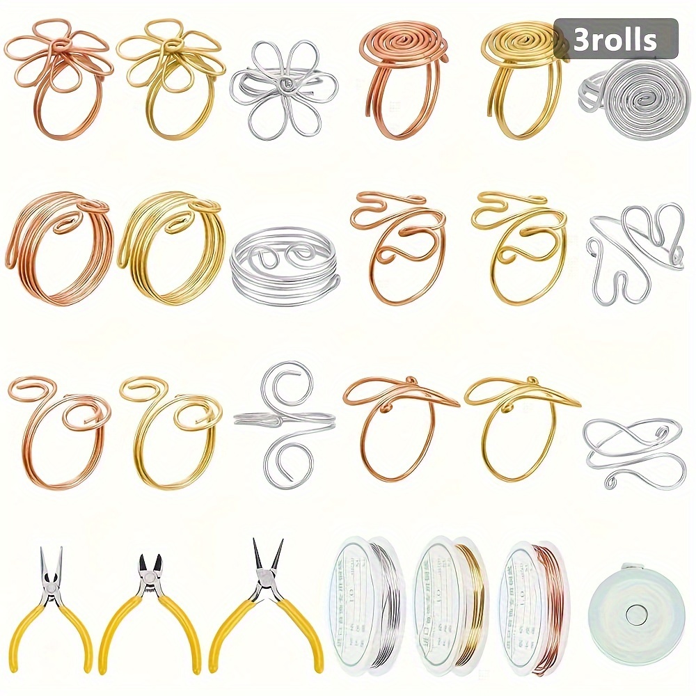metal wire wire wrapped ring making kit making wire rings Temu