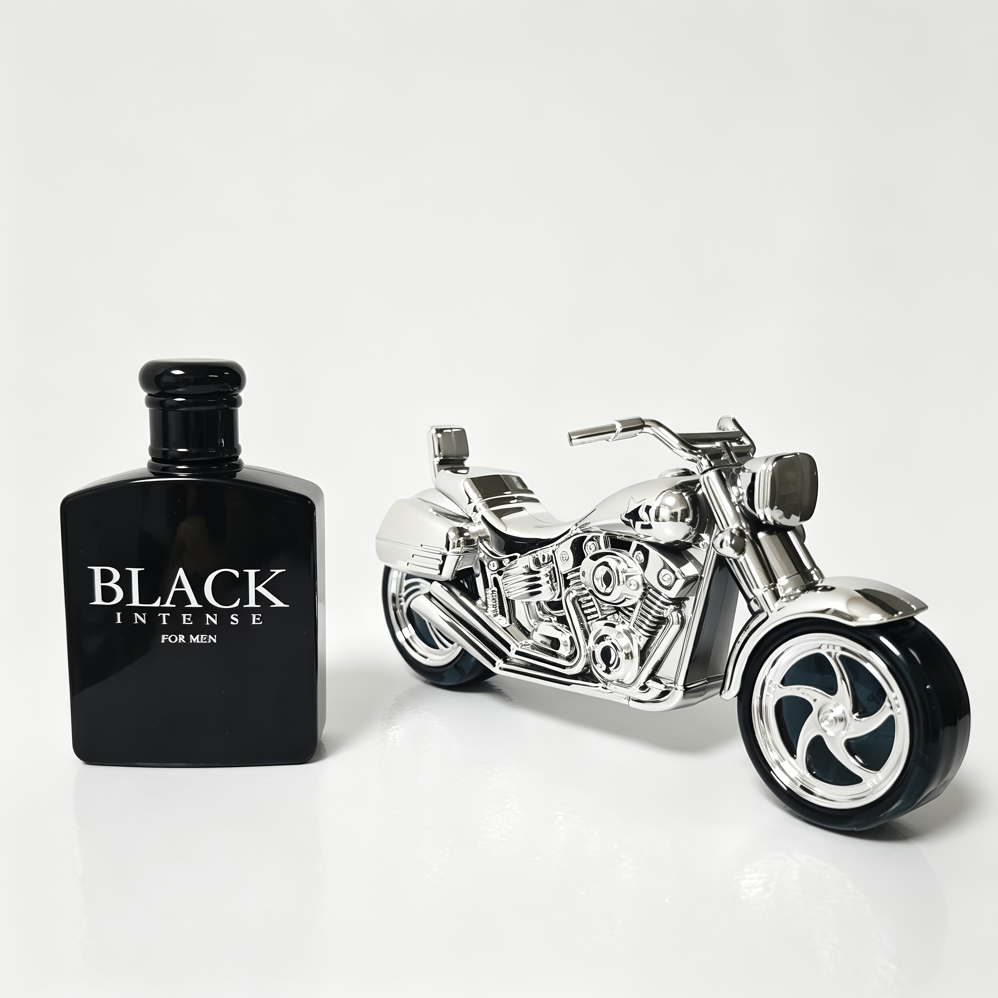 Image of 2pcs Perfume Set 1 Silvery Motorcycle Men Perfume Aquatic 1 Large Volume Men Perfume With Amber Aquatic Green Fruity Herbal Gourmand For Daily Work Dating Gift Fragrance Oil 5 To 15 Percent