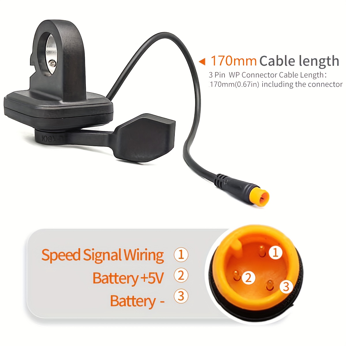 Thumb Throttle 3-pin/sm Connector, Accelerator Starter Switch Lock