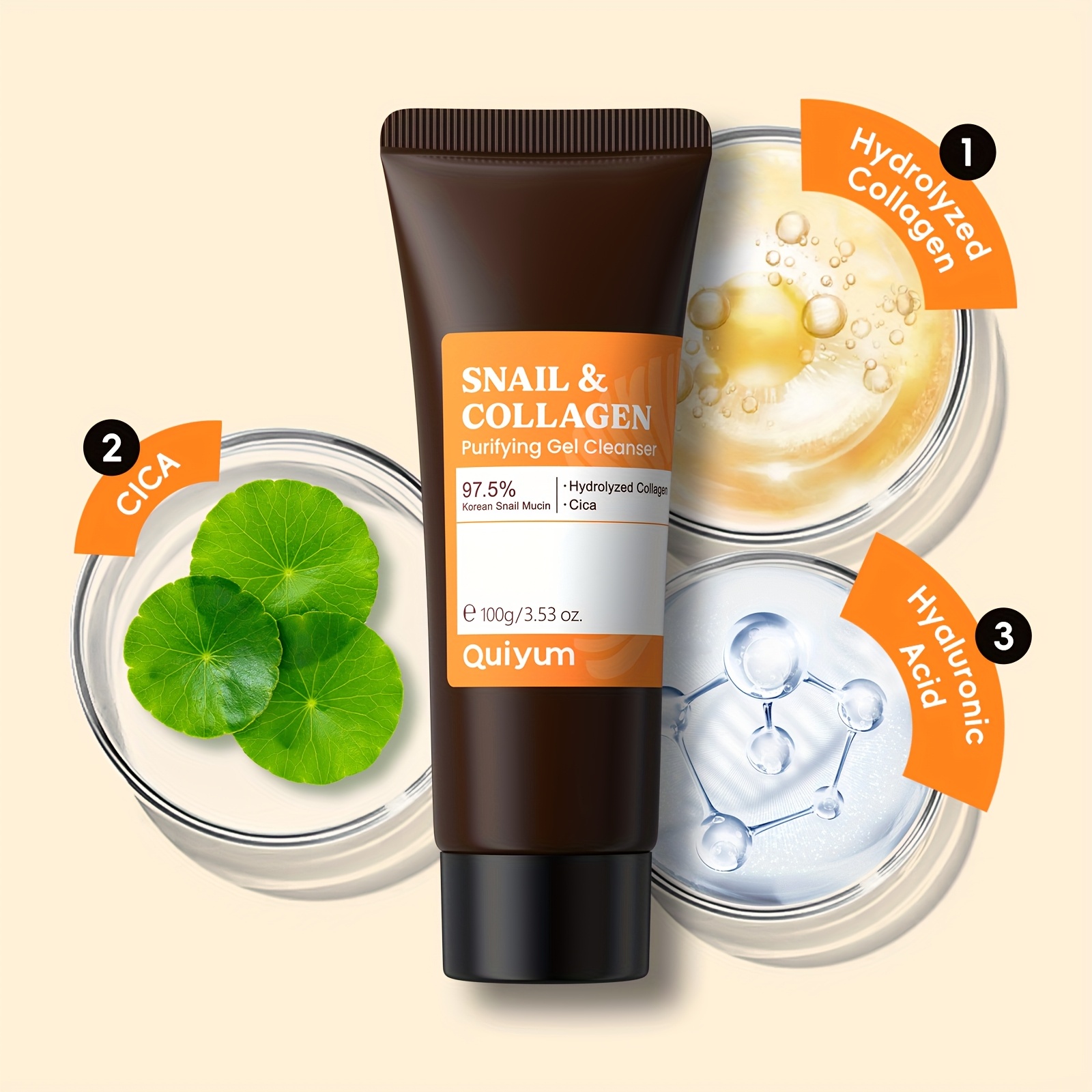 LAIKOU Korejski set za njegu kože s puževim sluzom - 9-proizvodna rutina (Essence od mucin 100ml, Piling/Tonik/Krema Dream) za muškarce i žene, osjetljivu i suhu beige njuštavnu kosmetiku, poklon za Valentinovo, svih tipova tena, azijska ljepota