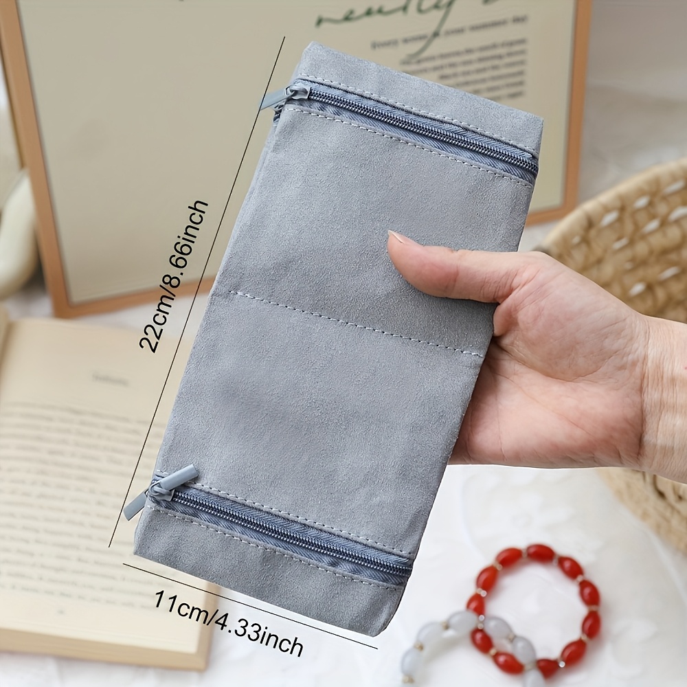 Foldable Jewelry Display Bag with Zipper