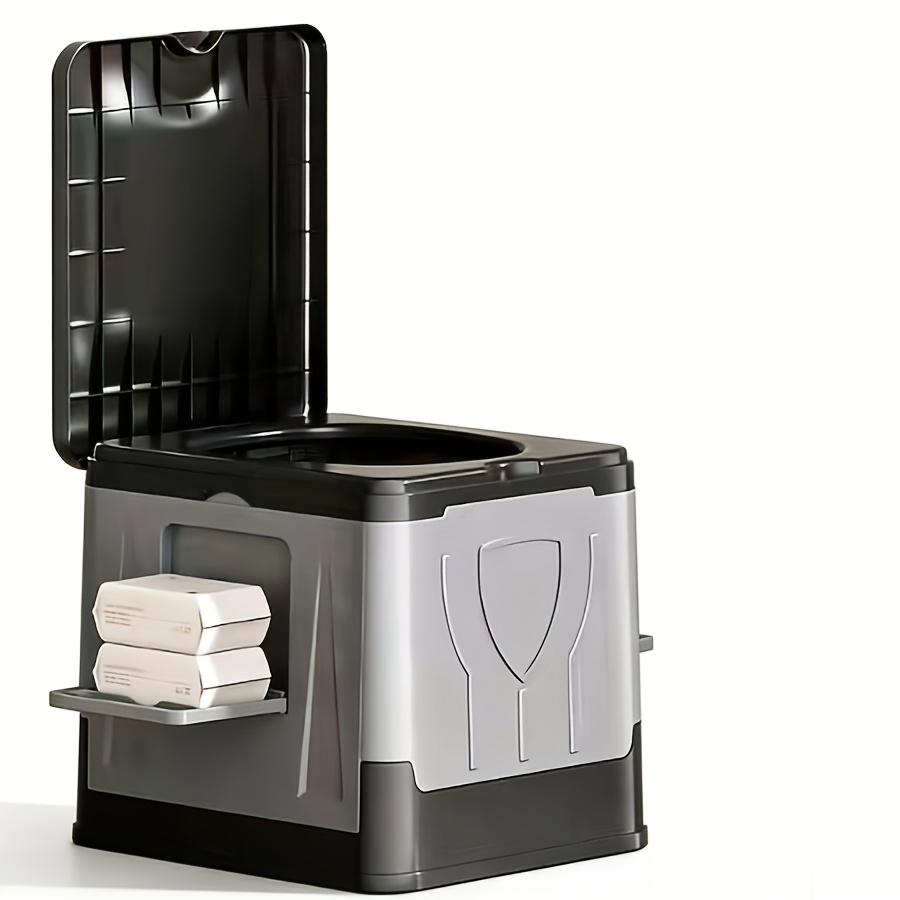TEMU Portable Toilet For Adults, Ideal For Camping, Hiking, Car Trips, Trucks, Rvs, Boating, And . Includes A Free Garbage Bag