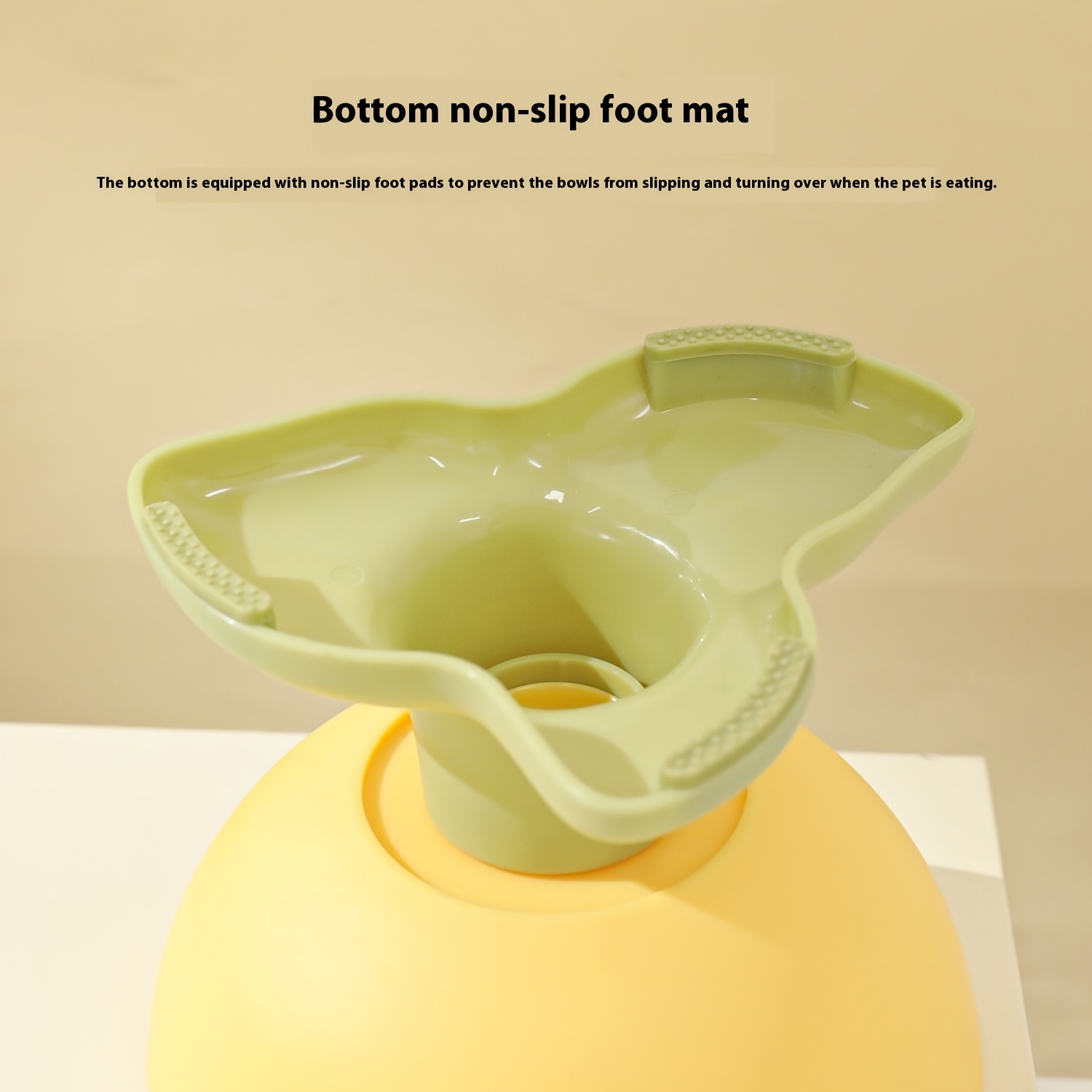1pc elevated pet bowl with non slip   15 anti tip angle spill proof dual   and water dish elevated feeding for     non toxic   material compatible with cats and small dogs easy clean   dining bowl elevated dog bowl   design sturdy construction cat owners Product details 2