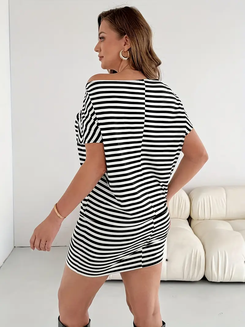 plus size summer dresses casual Ceyna Women's Off-Shoulder Ruched Dress Beach Vacation Vacation White make you look Plus Size Women's Casual Summer