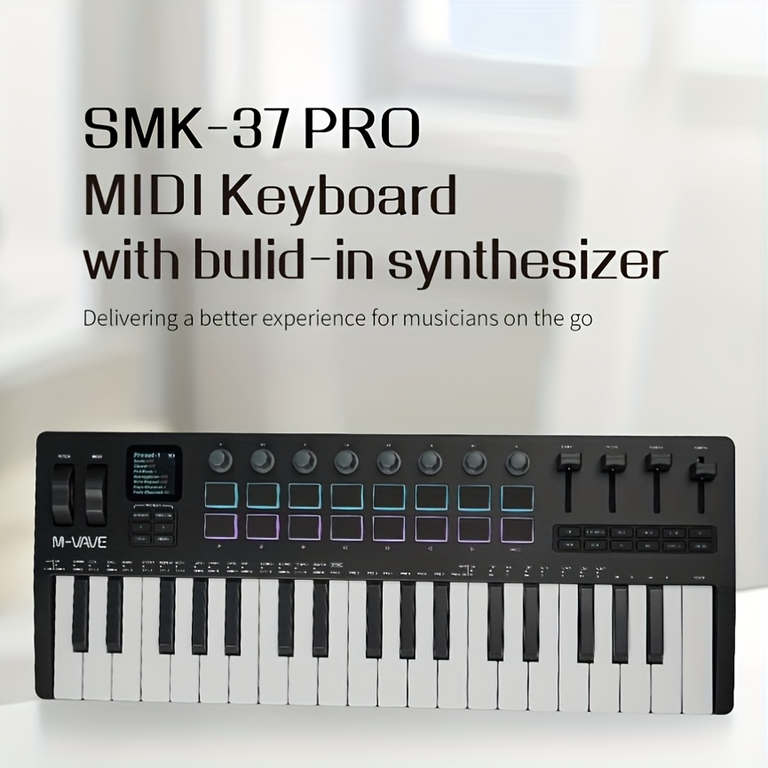 m smk 37 pro 37 key wireless midi controller - Temu