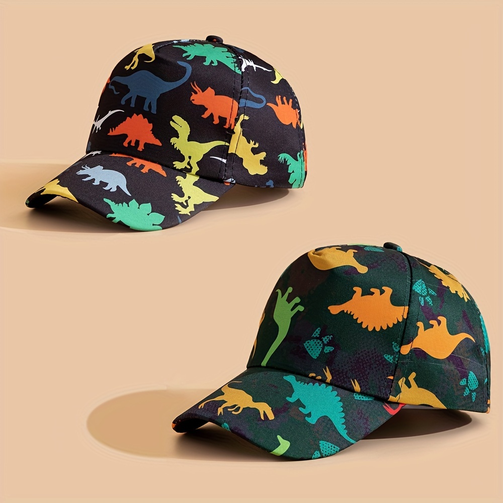 

1pc Children's Dinosaur Print Baseball Cap Suitable For Boys, Birthday Gifts