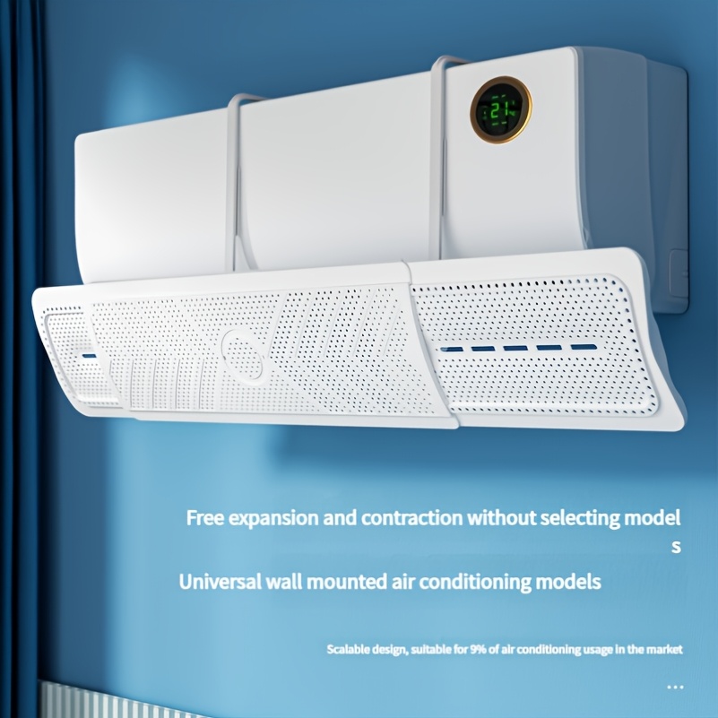 1pc Wall-mounted Air Conditioner Deflector - -one Wind Protection Cover, No Direct Blow Design, Quick Installation For A Environment!