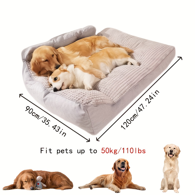 TEMU Sofa Dog Bed, Large Dog, Foam, Large Dog Bed, Pet Bed
