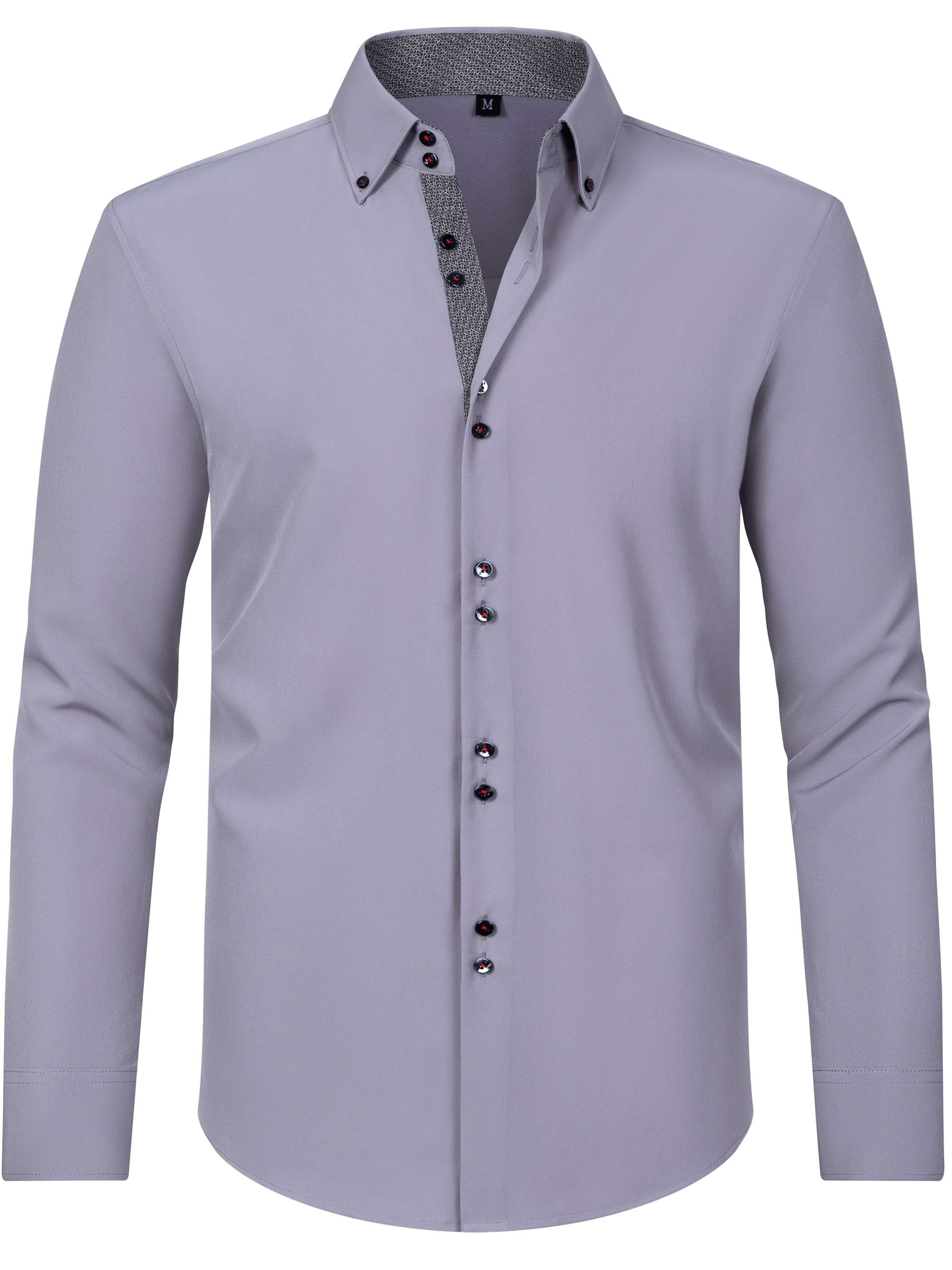 Camisa de Manga Larga para Hombre, Formal, Negocios, Exterior, Top Masculino