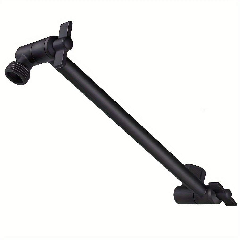 

Adjustable Shower Arm Extension, Stainless Steel Shower Head Extension Arm With Gear Joint, Leakproof Design, Easy Installation, Non-electric For Enhanced Shower Experience - 11 Inches