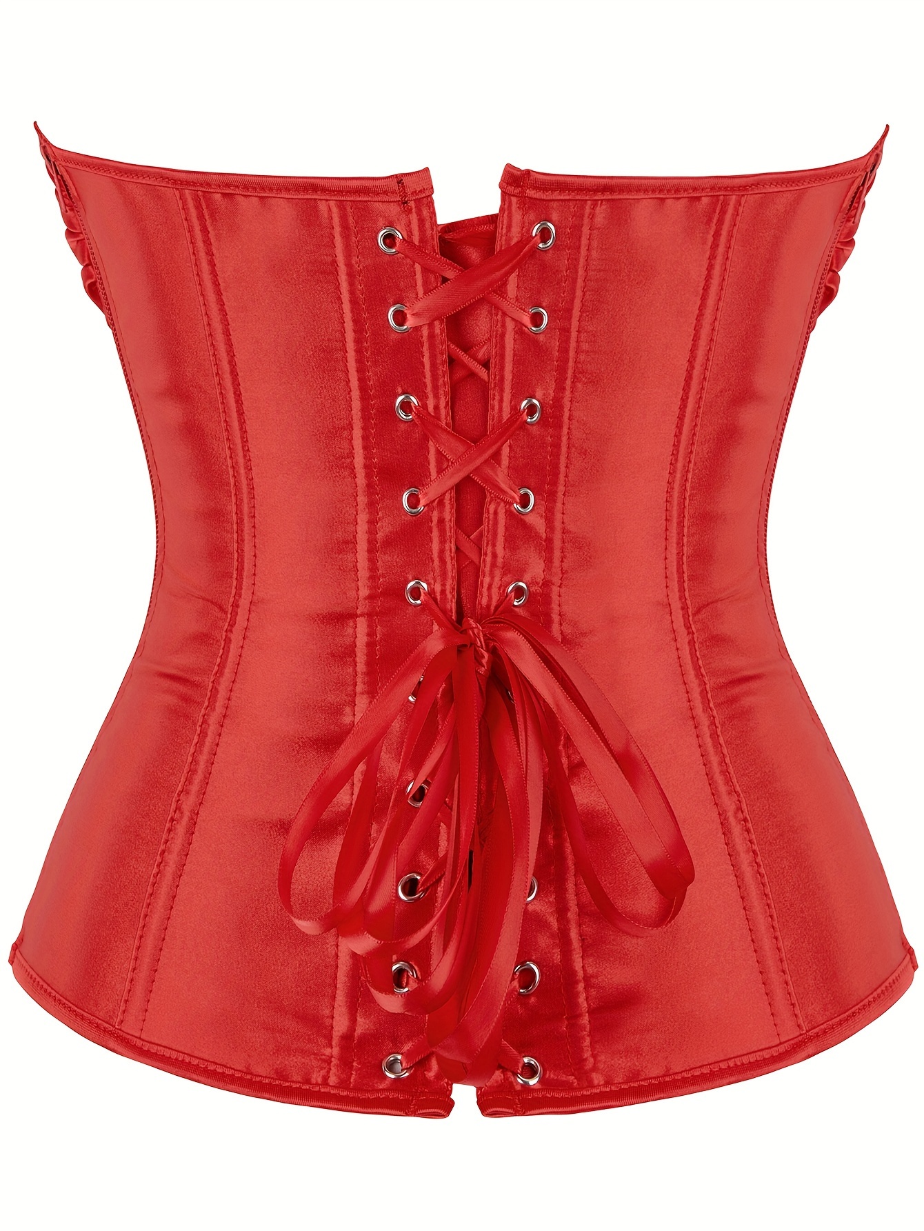 lace splicing ruched tube top elegant cross tie back corset