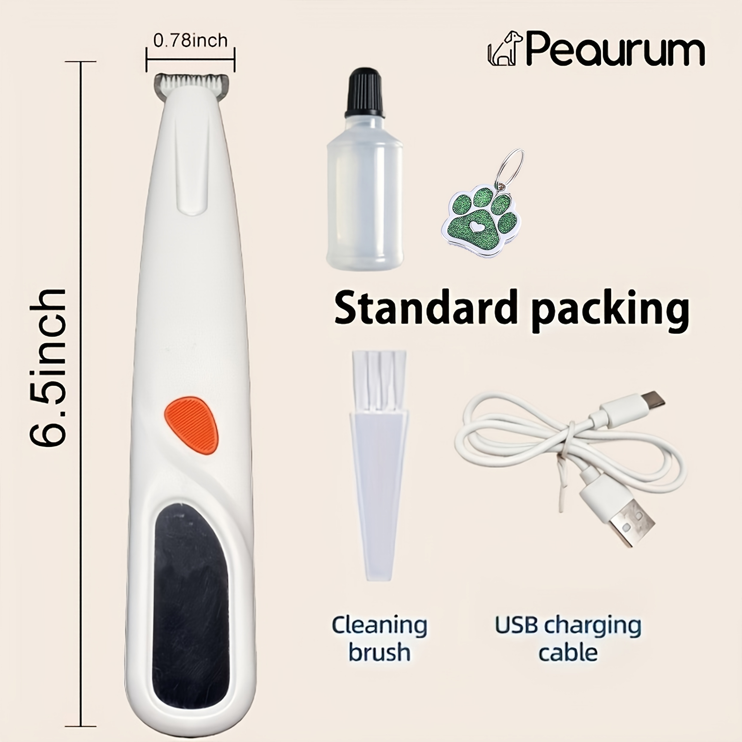 TEMU Adjustable Pet Grooming Scissors With Digital Display | Silent , Led Light, Usb Charging, Portable For Travel, Suitable For Cats And Small Dogs,