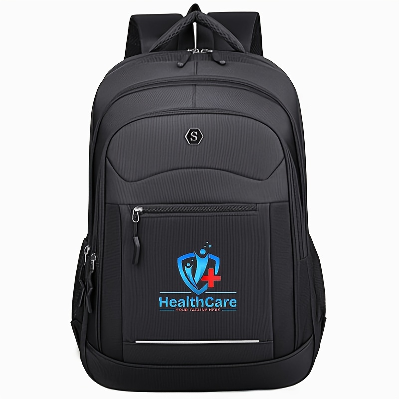 TEMU Mochila personalizable con /texto y tus propios diseños - Bolso para portátil de gran capacidad y calidad, adecuado para universidad,
