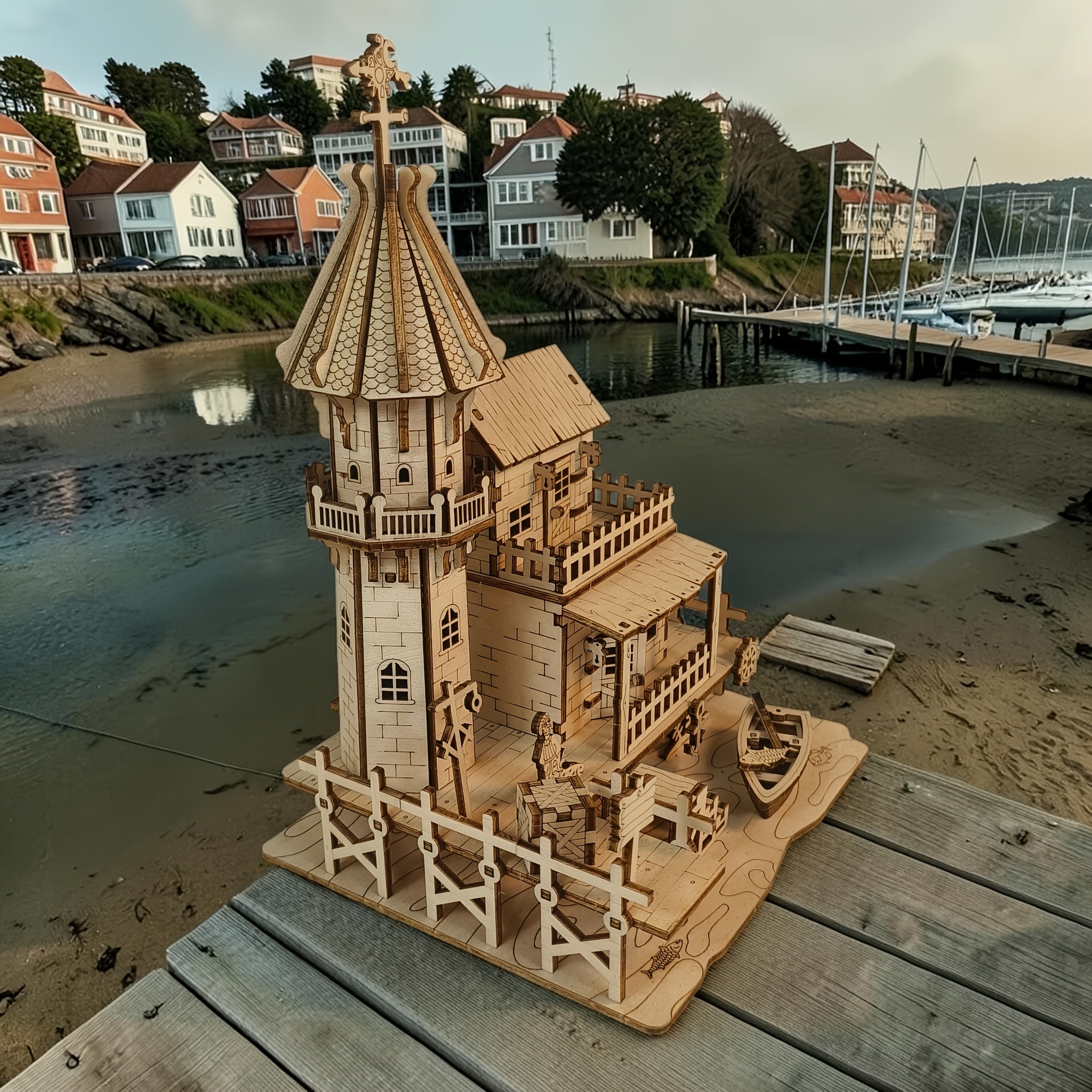 3D Wooden Puzzle Miniature House Building Kit