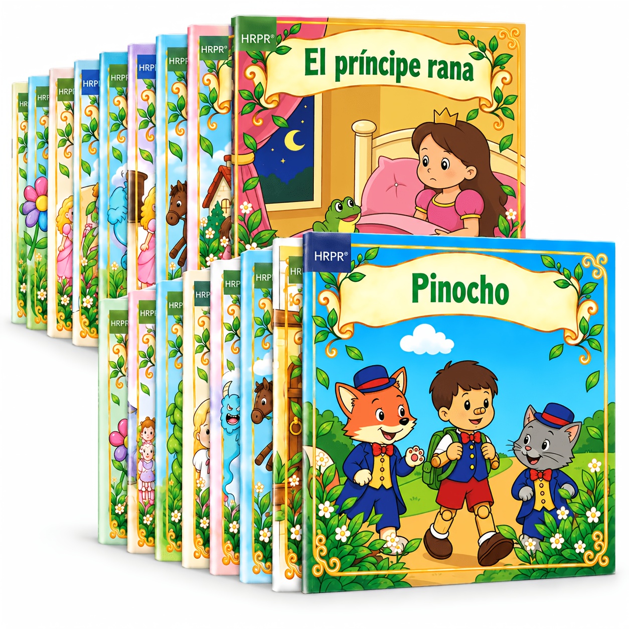 TEMU HRPR 12 libros en español, adecuados para lectura y aprendizaje . Los libros son ligeros y pequeños, fáciles de llevar, muy adecuados para uso
