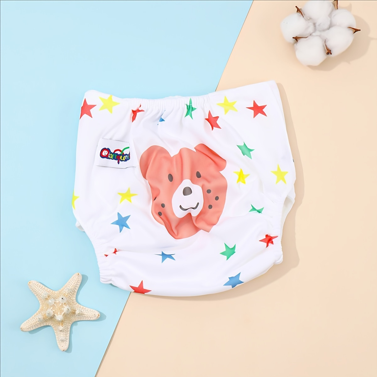 infant training diapers cartoon pattern soft cotton leakproof washable for 0 3 year old boys and girls mixed colors baby potty training pants details 6