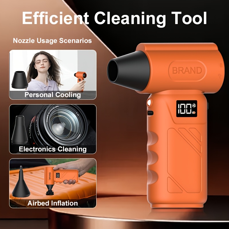 cordless 9000000rph mini turbo fan for snow leaves deep cleaning with ergonomic grip dust from car ideal portable tool for home office garage outdoor birthday gift Product details 5