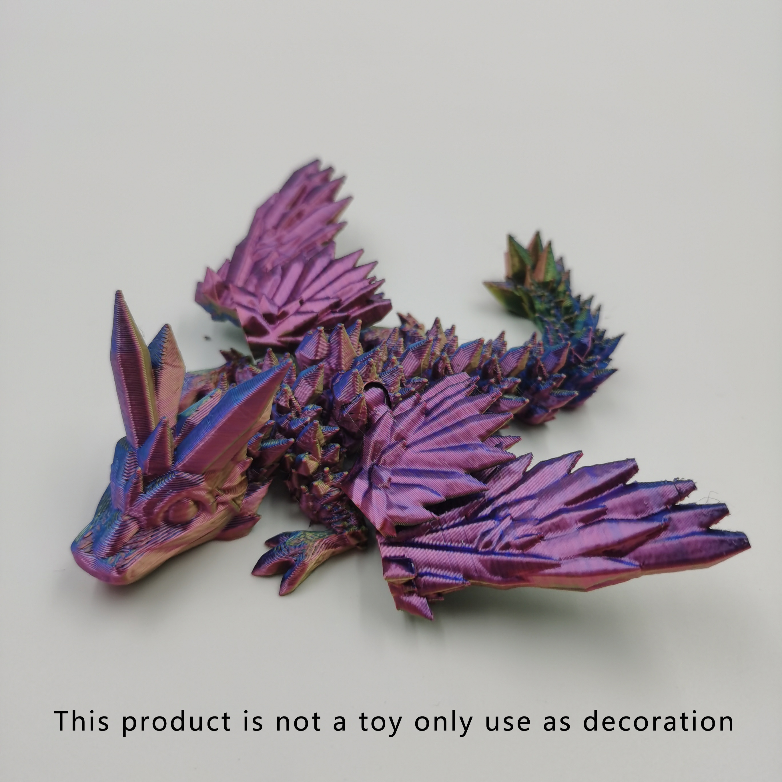 Laser Holographic 3d Printed Dragon With Articulated Joints - Temu