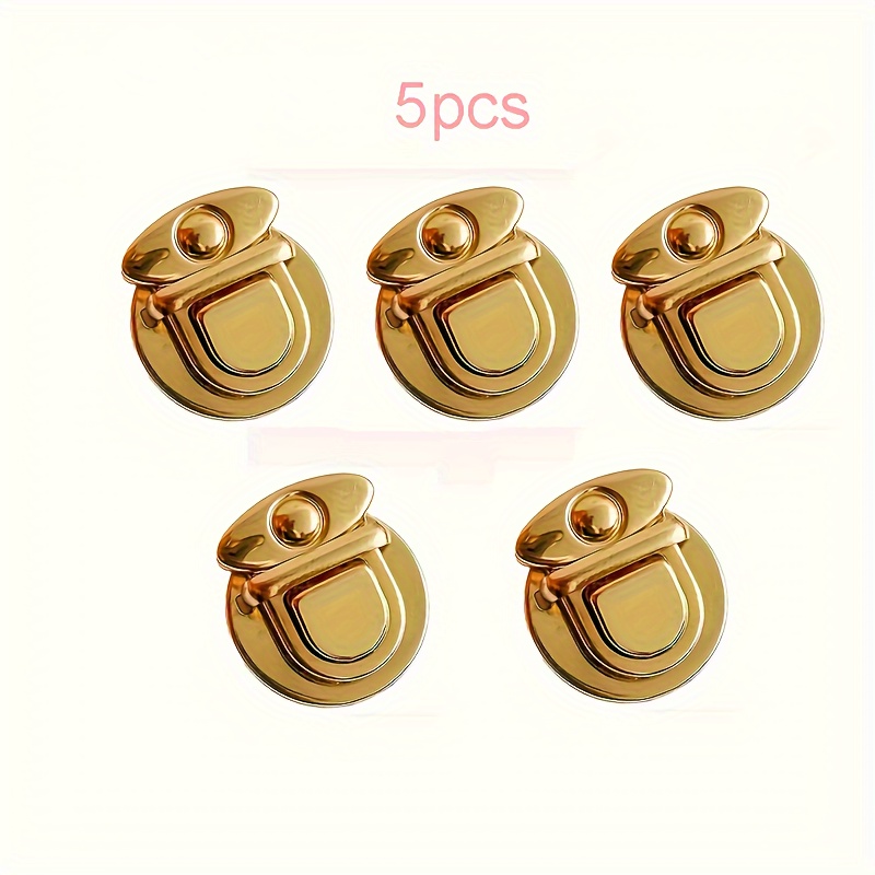 TEMU 5pcs Clasp For Handbags - Diy Craft Toggle Snap Buckles For Purses And Wallet Closure Accessories