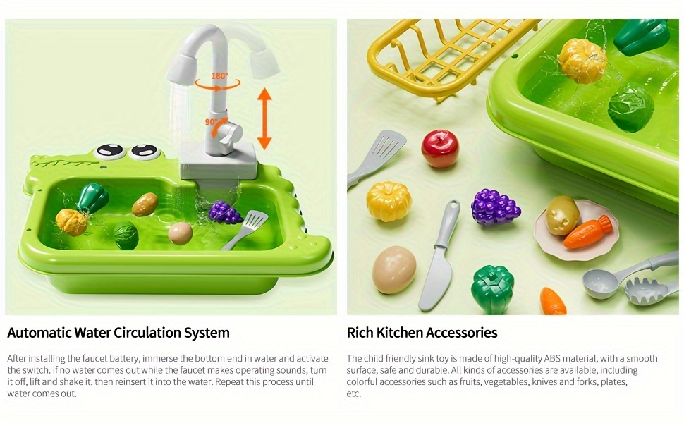 Cuisine pour enfants dinette + accessoires offert orange