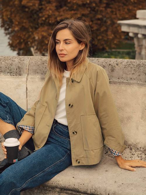 chaqueta elegante para mujer, ropa para de san valentín, chaqueta de nueva, chaqueta de forrada a cuadros de un solo botón, forrada en color caqui, ideal para uso casual a semi-formal, conjuntos de multicapa, diseño , detalles , de moda