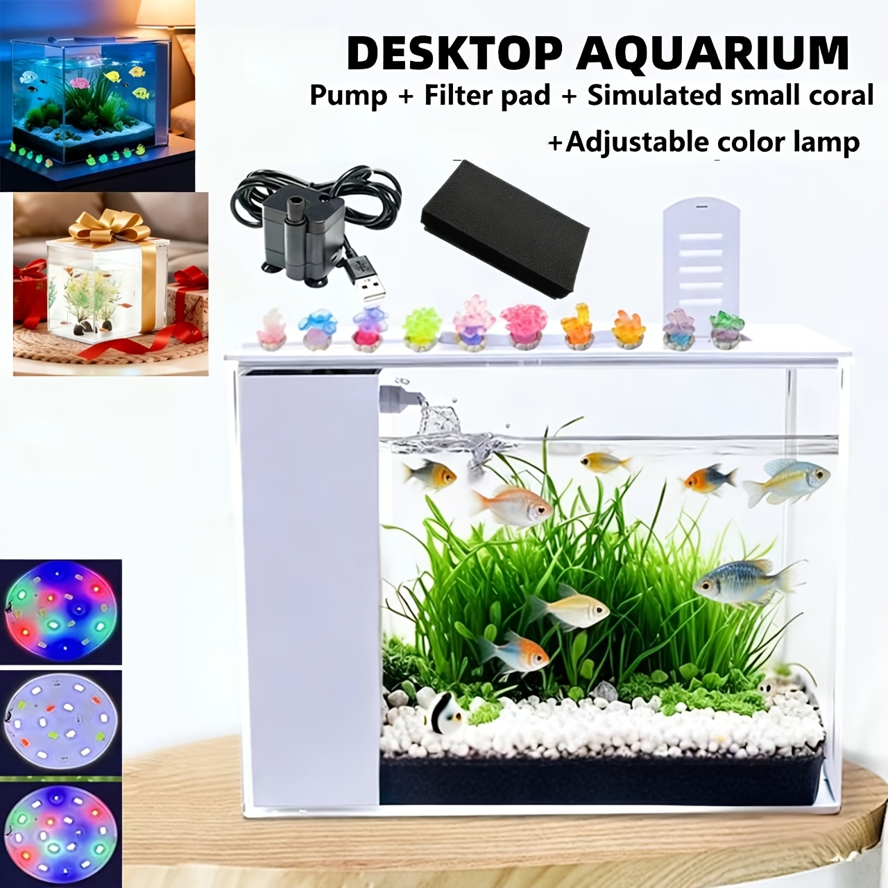 fishtank set sold on Temu United States