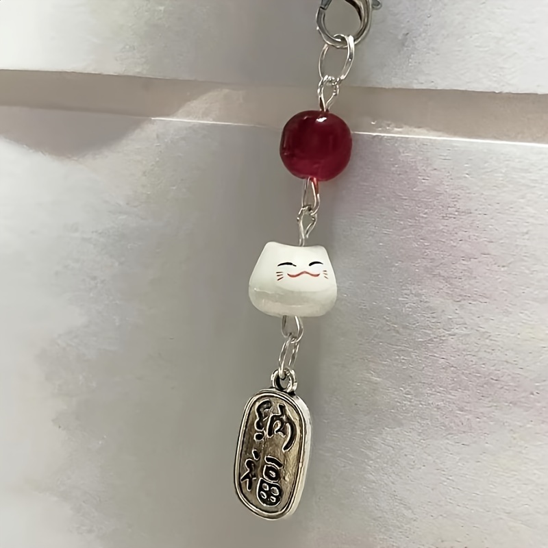 Fortune-Attracting Ceramic Phone Charm Pendant