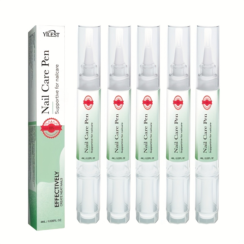 3/5/6pcs - Nail Pen, Made From Aloe Vera Leaf Juice, Leaf Oil And Other