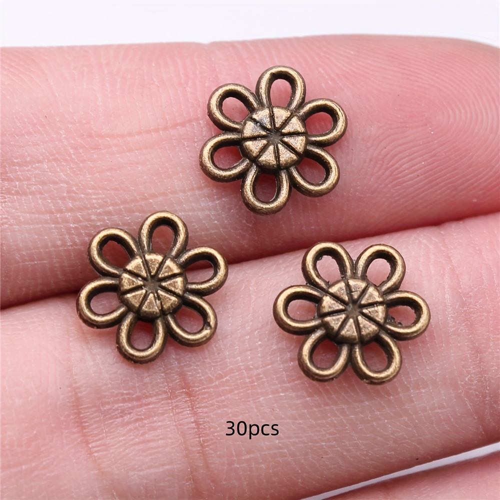 TEMU 30pcs Small Flower Connectors Accessories Clothing Accessories Hair Accessories 10mm