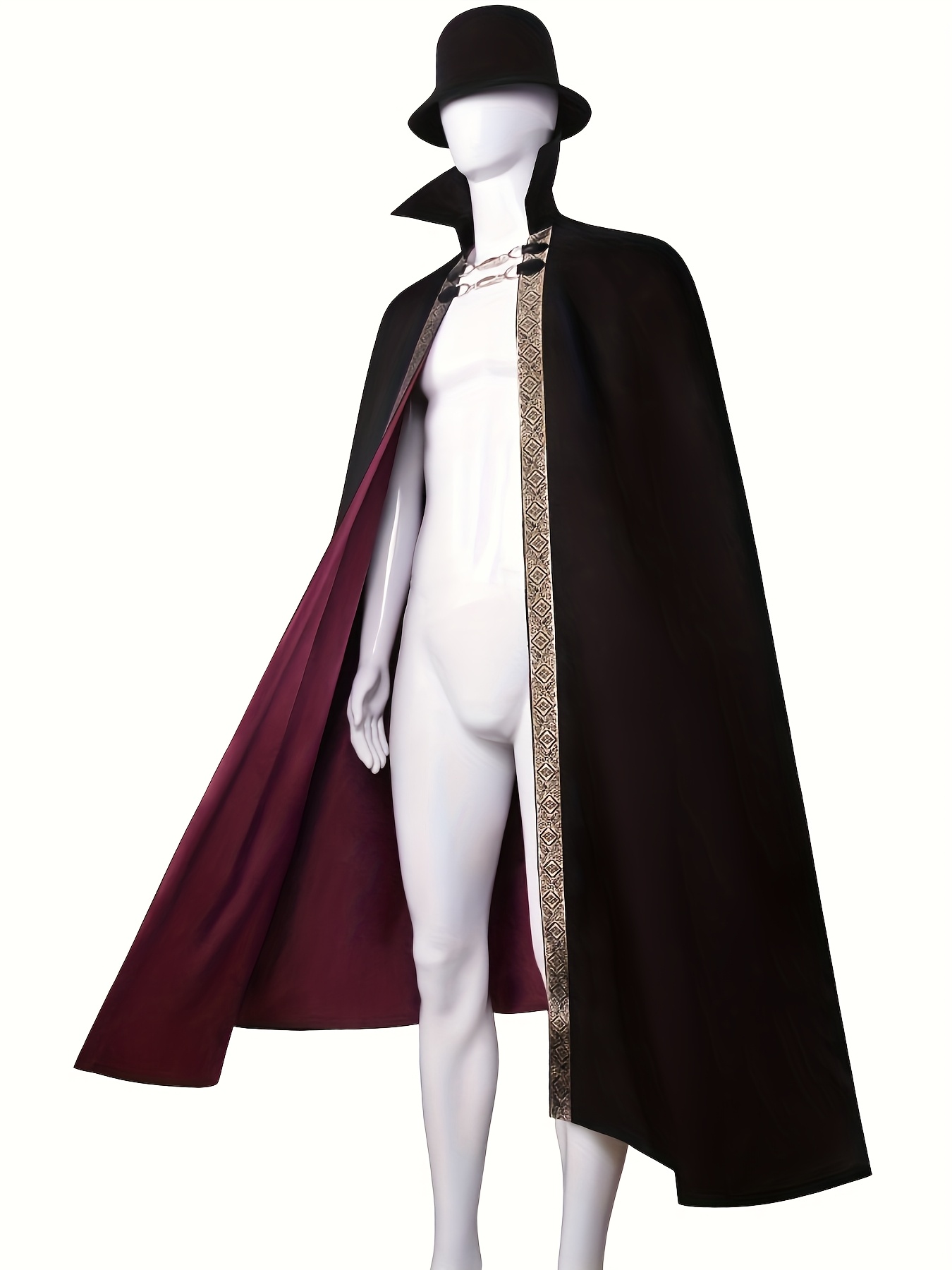 Adult Vintage Cape - Spooky Vampire Costume